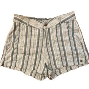 Roxy Gray and White Bermudas with Breezy Style